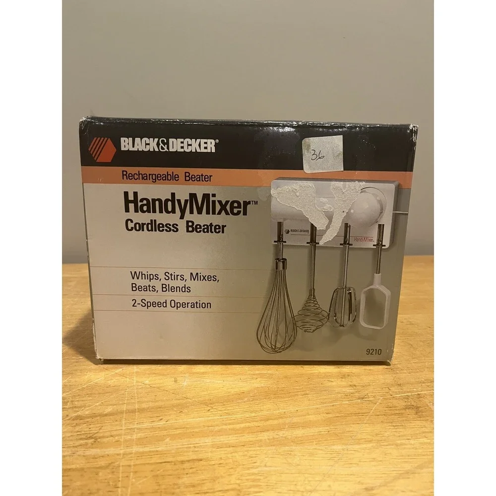 HandyMixer Cordless Beater Black & Decker Model 9210 BRAND‎ NEW 028872092107